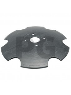 Concave disc Serrated, with flat attachment point