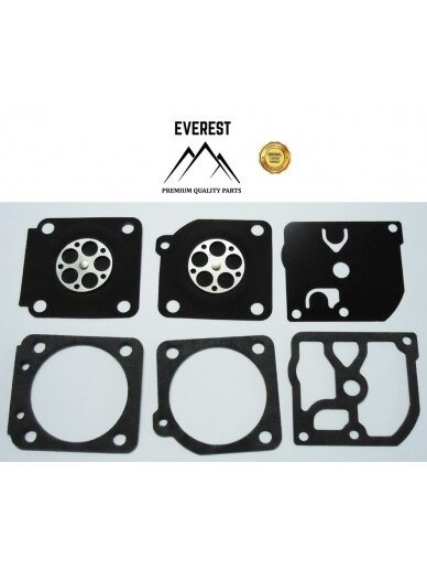 Karbiuratoriaus membranų komplektas ZAMA GND-33