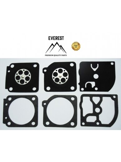 Karbiuratoriaus membranų komplektas ZAMA GND-39