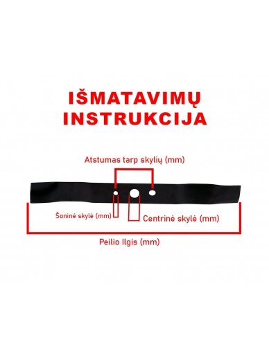 Peilis Einhell RG-PM 48 B&S, RG-PM 48 S B&S, GBR 48 S HW, RG-PM 48 S, GE-PM 48 S-H, GBR 48 S HW, H-BM 48 S Hurricane, HQ-PM 48 S, QG-PM 48 S, SDPM 48 1