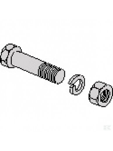 Varžtas + Veržlė M8x25 1